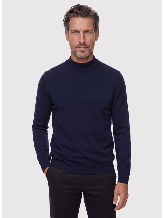 Pako Lorente Pako Lorente Sweter P26WB-2X-004 Granatowy Classic Fit