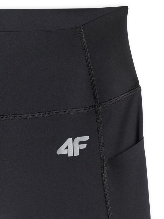 4F 4F Legginsy TRAINING Czarny Slim Fit