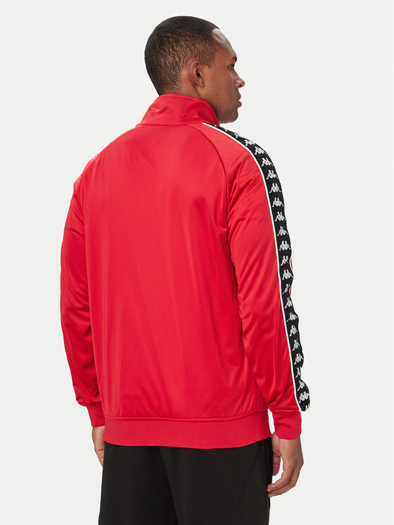 Kappa Kappa Felpa 301EFU0 Rosso Regular Fit