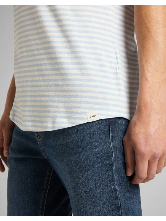 Lee Lee T-shirt SHAPED TEE Blu Regular Fit
