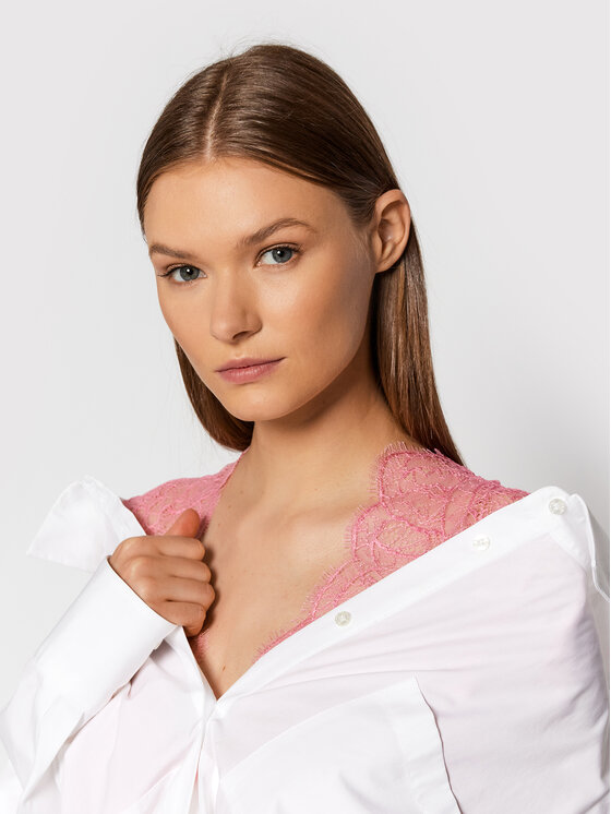 Camicia 3141MDE12 217603 Bianco Oversize