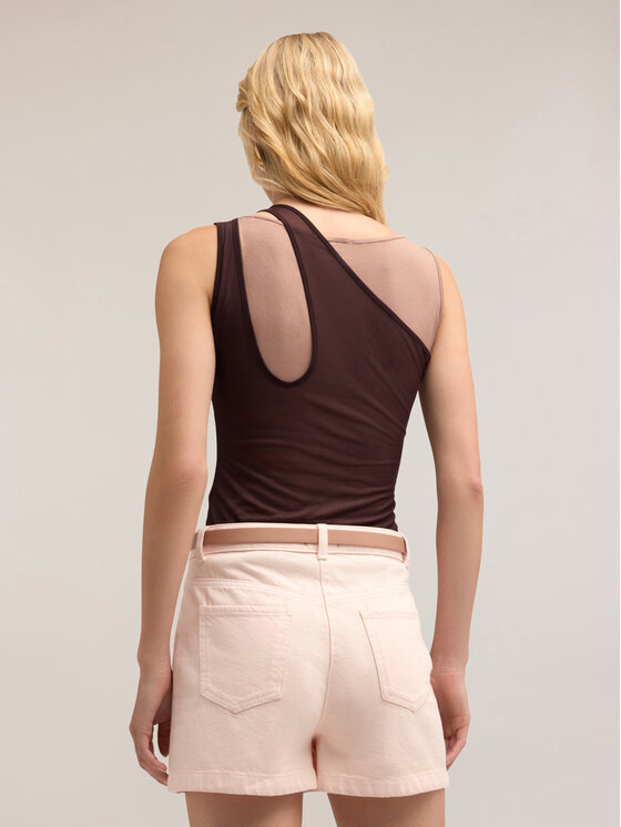 Motivi Motivi Top G290W003324N0R2 Brązowy Slim Fit
