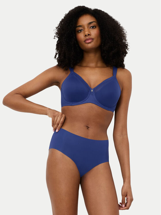 Triumph Triumph Klasične spodnje hlačke z visokim pasom Pretty 10222227 Modra