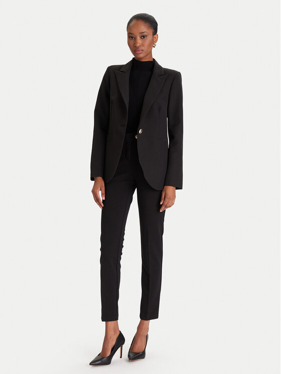 Rinascimento Rinascimento Чино панталони CFC0126226003 Черен Slim Fit