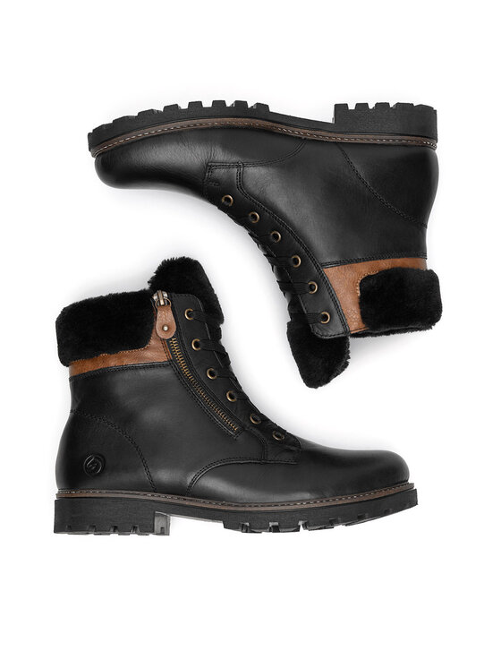 Remonte Remonte Īsie zābaki D8463-01 Melns