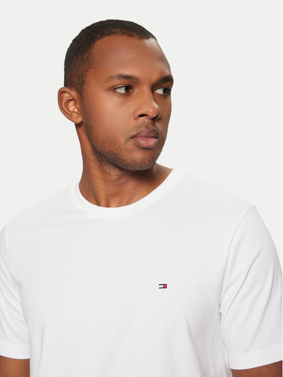Tommy Hilfiger Tommy Hilfiger Tricou Essential MW0MW37267 Alb Regular Fit