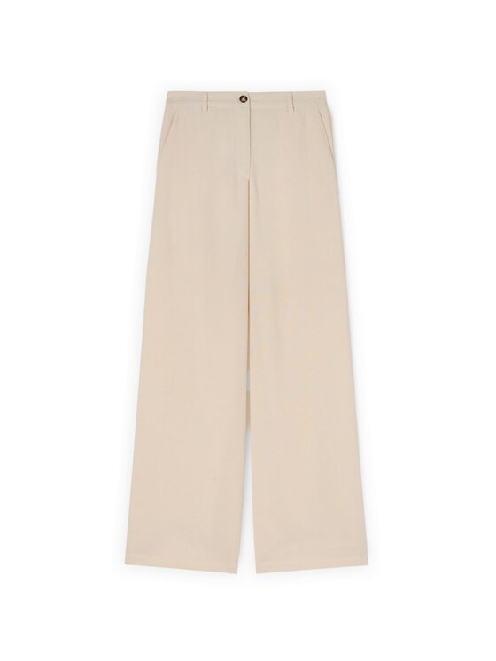 Motivi Motivi Pantaloni di tessuto P00RQ004576N0S1 Crema Over Fit