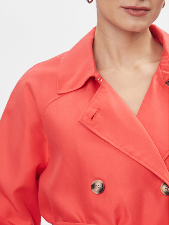 Vero Moda Vero Moda Trencz Doreen 10301287 Różowy Regular Fit