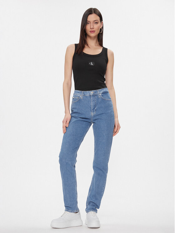 Calvin Klein Jeans Calvin Klein Jeans Džínsy Authentic Slim Straight J20J222749 Modrá Straight Leg