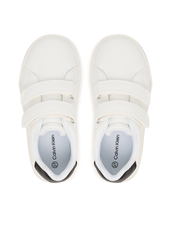 Calvin Klein Calvin Klein Laisvalaikio batai Low Cut Velcro V1X9-83275-1355 Balta