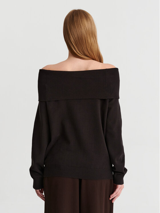 TATUUM TATUUM Sweter SELENA Brązowy Classic Fit