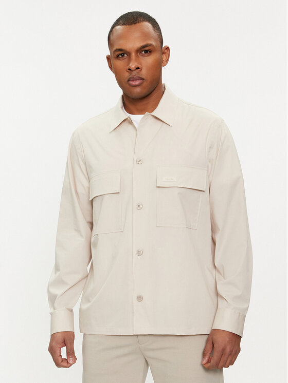 Calvin Klein Calvin Klein Košulja K10K111364 Bež Boxy Fit