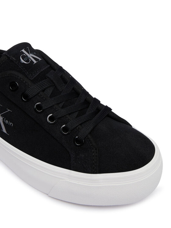 Calvin Klein Calvin Klein Сникърси Vulc Flatf Laceup Suede HW0HW03088 Черен