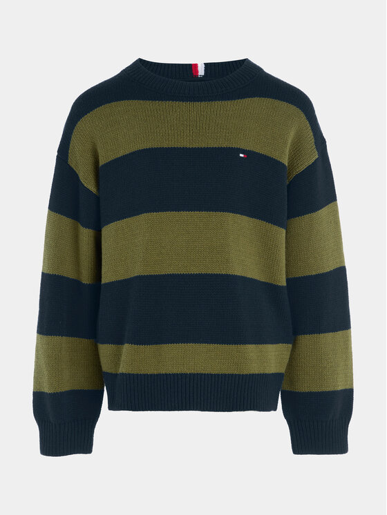 Tommy Hilfiger Tommy Hilfiger Pulover KB0KB08515 Verde Regular Fit