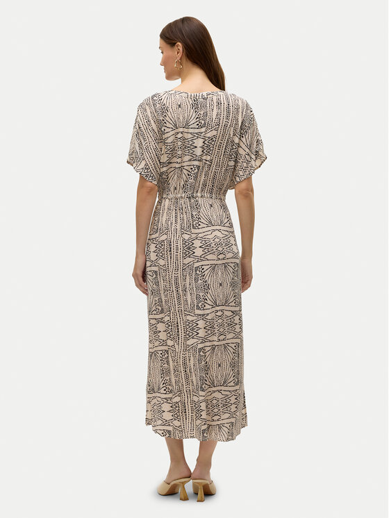 Vero Moda Vero Moda Letní šaty Menny 10303701 Béžová Loose Fit