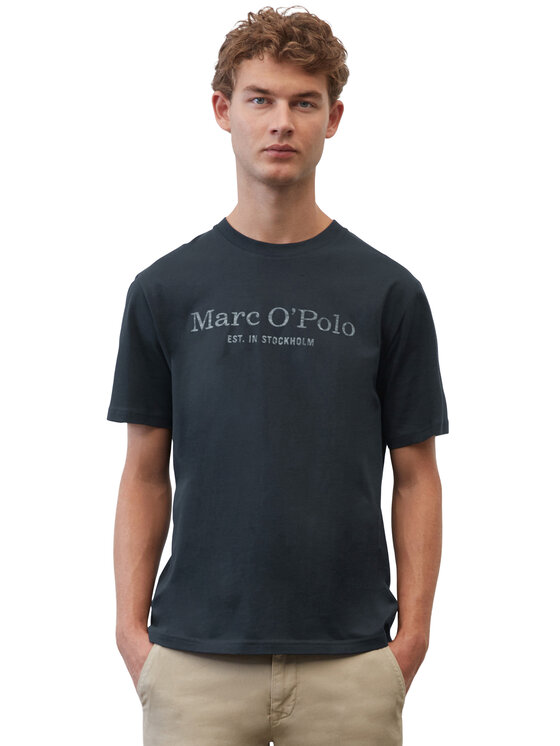 Marc O'Polo Marc O'Polo Marškinėliai B21201251052 Mėlyna Regular Fit
