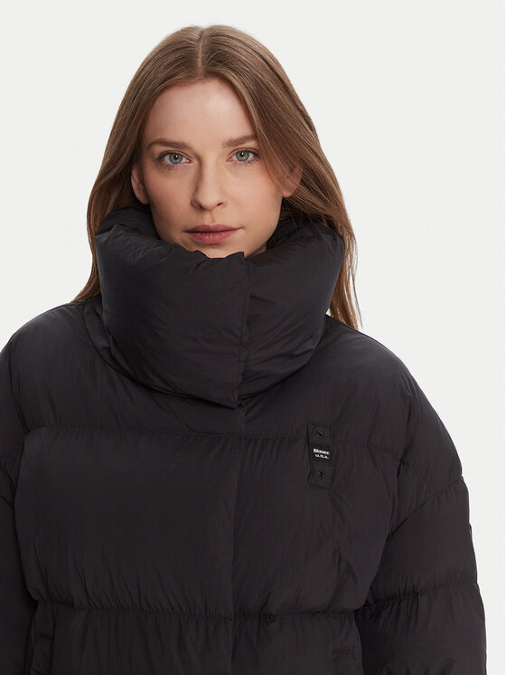 Blauer Blauer Žieminė striukė 25WBLDC03166 Juoda Regular Fit