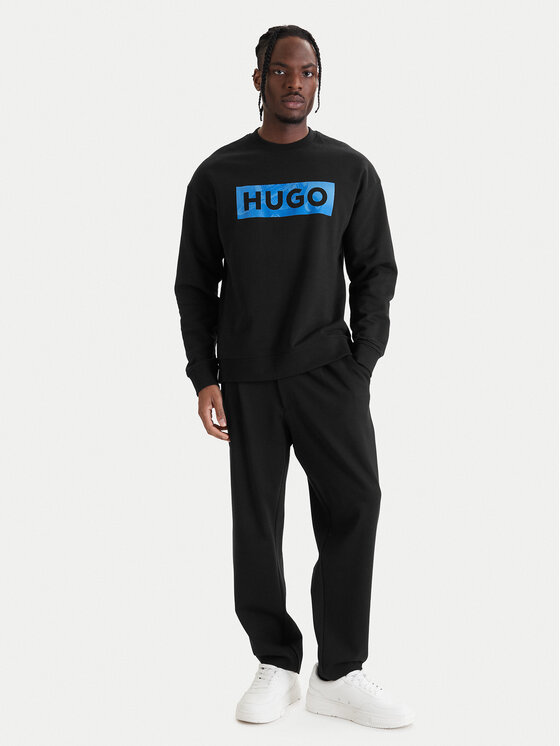 HUGO HUGO Mikina Nixalien 50560053 Černá Regular Fit