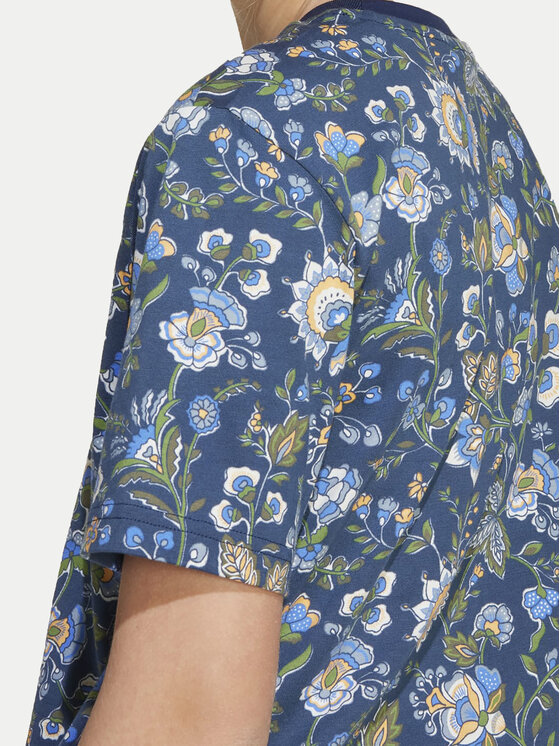 adidas adidas T-shirt Liberty London JV7818 Tamnoplava Loose Fit