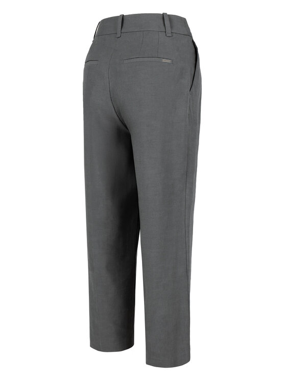 Volcano Volcano Spodnie materiałowe R-TERA Szary Regular Fit