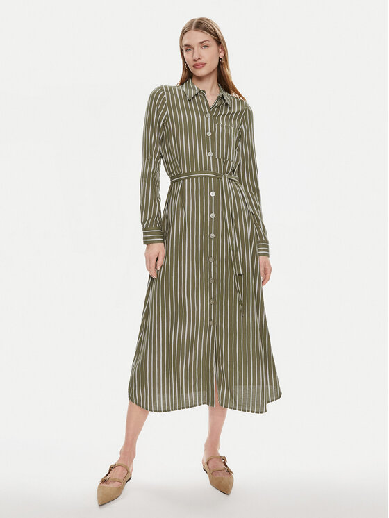 Vero Moda Košeľové šaty Ilisa 10306597 Hnedá Regular Fit