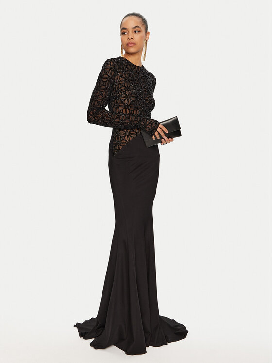 Elisabetta Franchi Elisabetta Franchi Õhtune kleit Red Carpet AB65947E2 Must Regular Fit