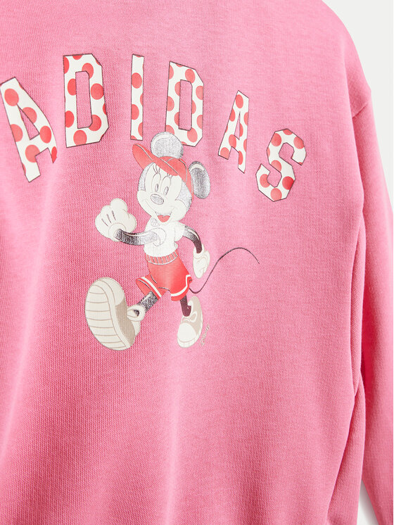 adidas adidas Σετ φούτερ και κολάν Disney Mickey Mouse JF3627 Ροζ Slim Fit
