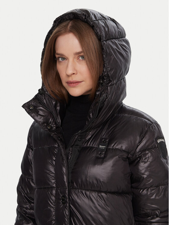 Blauer Blauer Žieminis paltas 25WBLDK02073 Juoda Regular Fit