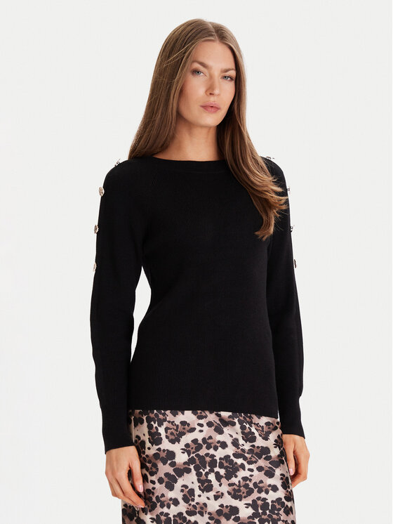 Morgan Morgan Pullover 252-MTECNA Schwarz Regular Fit