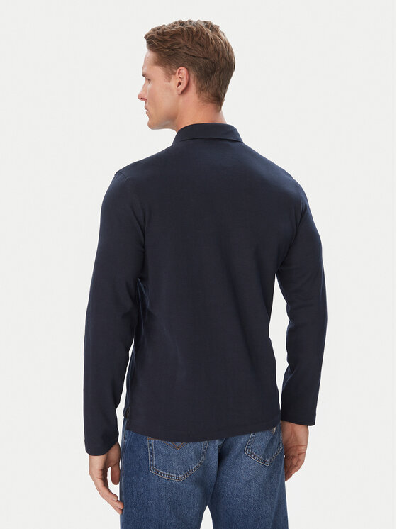 Aeronautica Militare Aeronautica Militare Тениска с яка и копчета 262PO1947UJ00703 Тъмносин Regular Fit