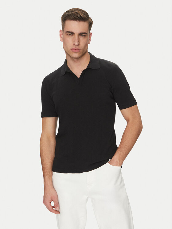 Marc O'Polo Męskie Polo, rozmiar XXL, Czarne, 523 2091 53026