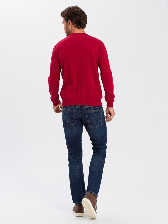 Cross Jeans Cross Jeans Sweter 34156-529 Czerwony Regular Fit