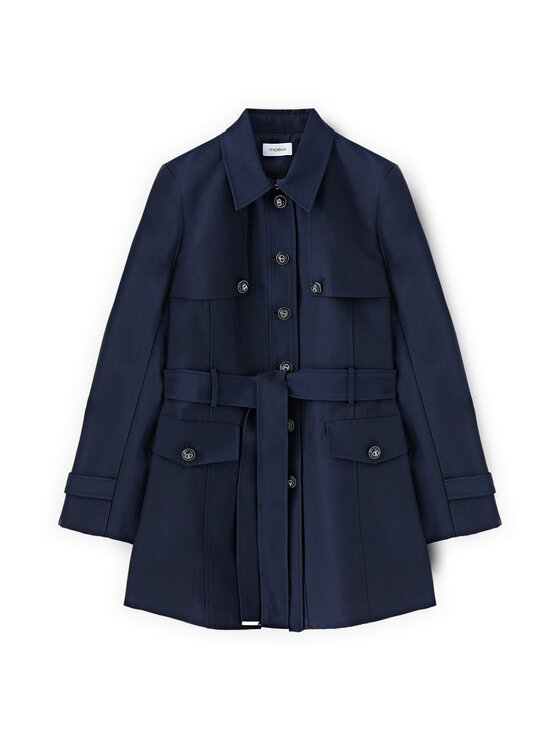 Motivi Motivi Cappotto invernale 0022Q000655N034 Blu Regular Fit