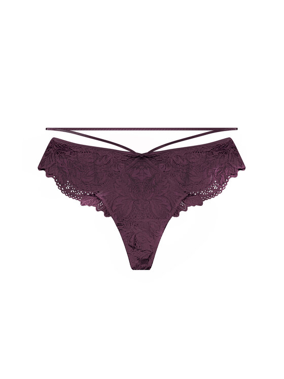 Stringi, rozmiar XL, Brązowe, 40908