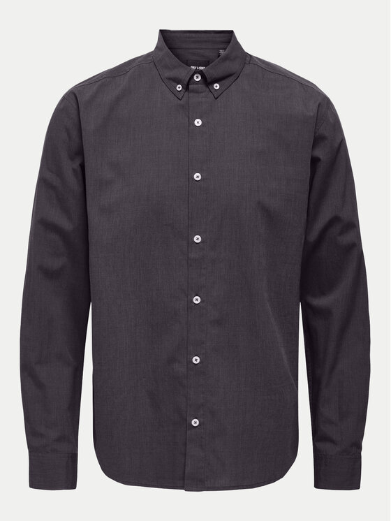 Only & Sons Only & Sons Koszula Pete 22033255 Granatowy Regular Fit