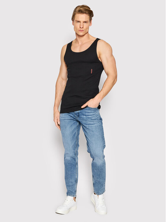 HUGO Hugo Súprava 2 tank topov 50469778 Čierna Slim Fit