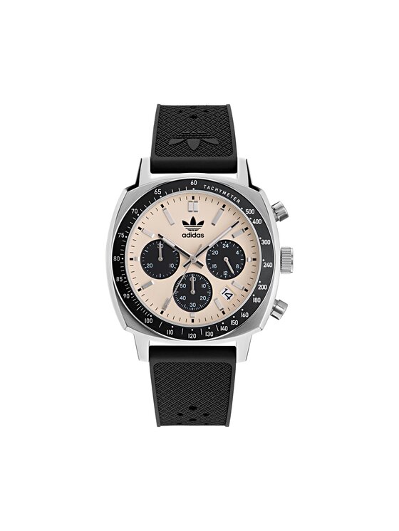 adidas Ročna ura Fashion Master Originals One Chrono AOFH23503 Črna