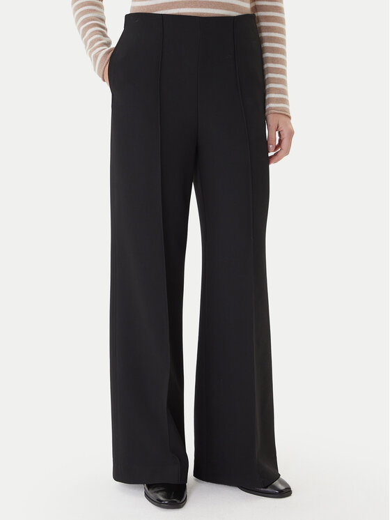 Tommy Hilfiger Tommy Hilfiger Pantaloni palazzo WW0WW48406 Negru Wide Leg
