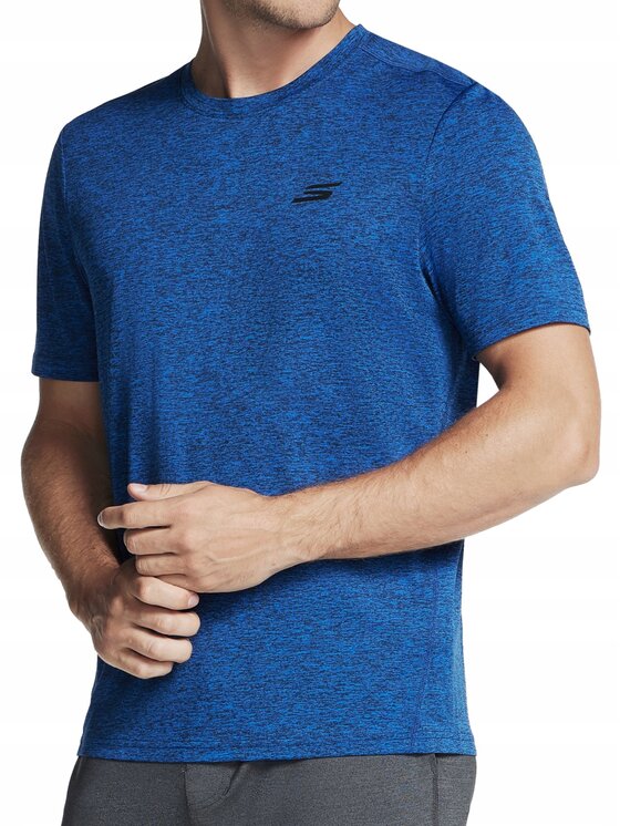 Skechers Skechers T-Shirt TS233-BLRD Niebieski Standard Fit