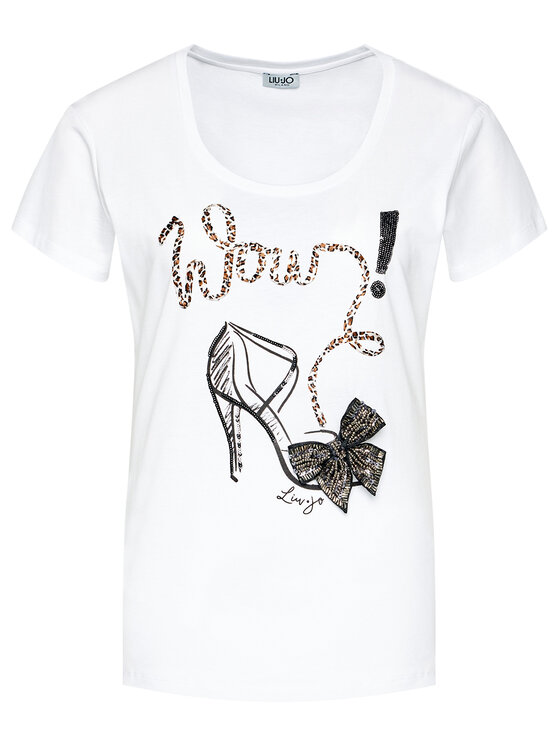 Liu Jo Liu Jo Тишърт WF0340 J0166 Бял Regular Fit