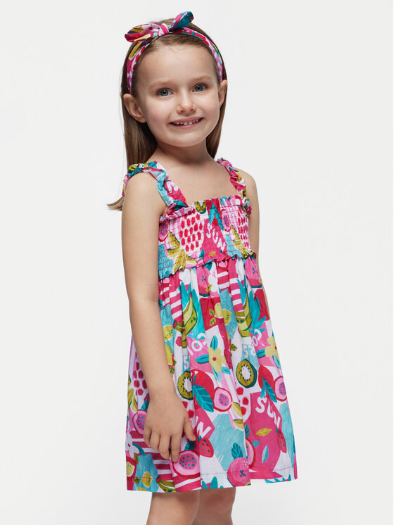 Mayoral Mayoral Rochie de vară 3947 Colorat Regular Fit