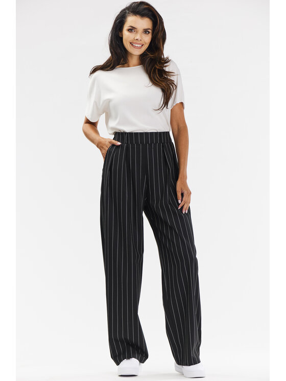 Awama Awama Dámske nohavice A677 Čierna Basic Fit