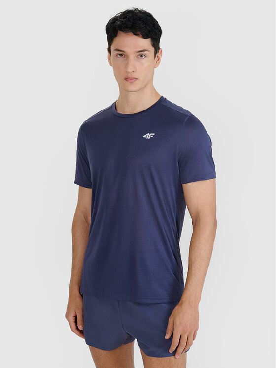 4F 4F Koszulka techniczna active Szary ciemny Regular Fit