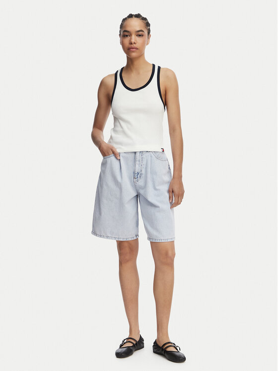 Tommy Hilfiger Tommy Hilfiger Topiņš UW0UW06308 Balts Regular Fit