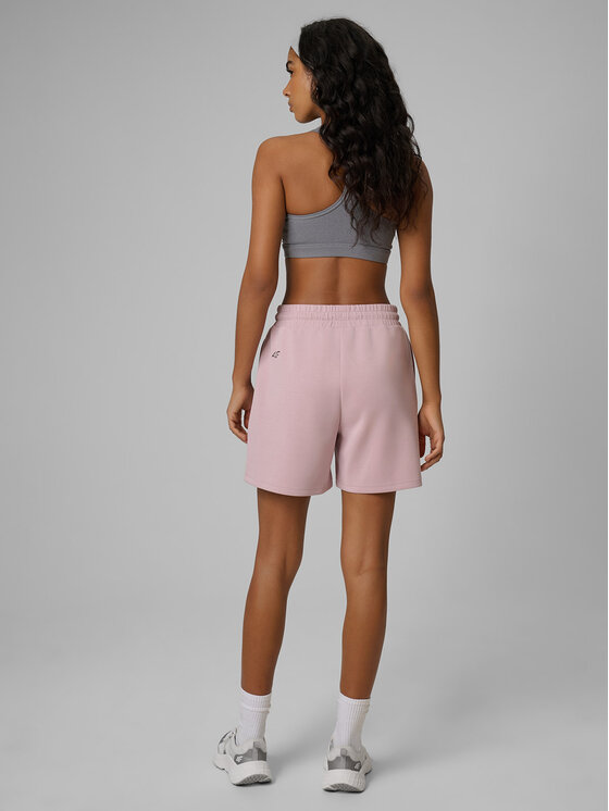 4F 4F Szorty materiałowe ESSENTIAL 4 Różowy jasny Regular Fit