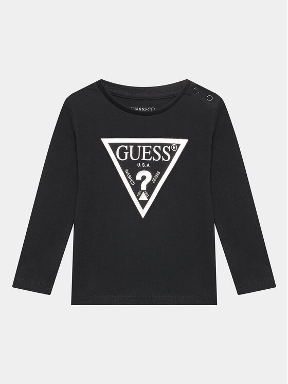 Guess Blūze K84I18 K8HM0 Melns Regular Fit