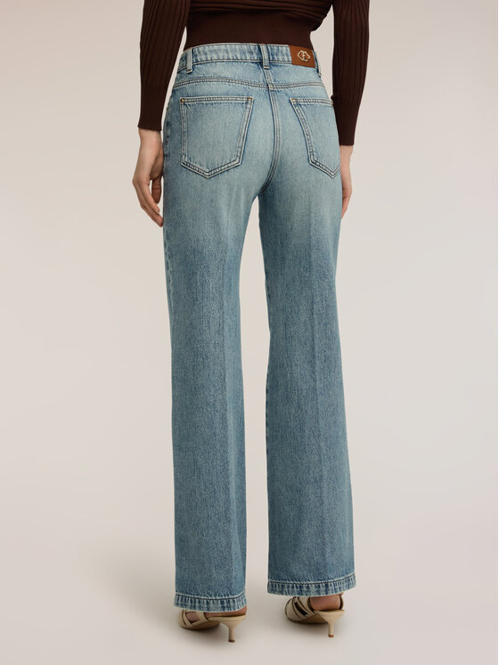 Motivi Motivi Jeansy P572Q104479N004 Turkusowy Flare Fit