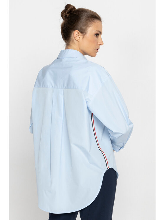 Deni Cler Milano Deni Cler Milano Koszula W-DC-1472-D5-M8-51-1 Niebieski Regular Fit