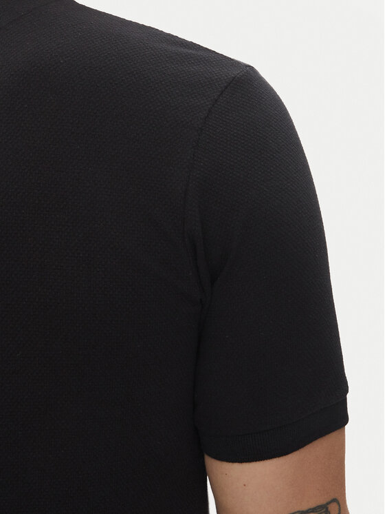 Lindbergh Lindbergh Tricou polo 30-404020 Negru Relaxed Fit