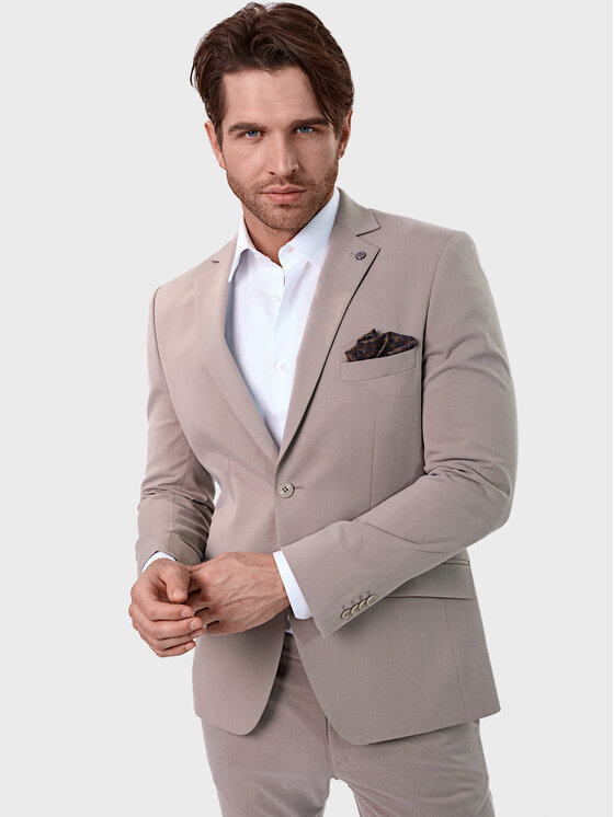 Evenemen Evenemen Marynarka FANSI Wanilia Beżowy Slim Fit